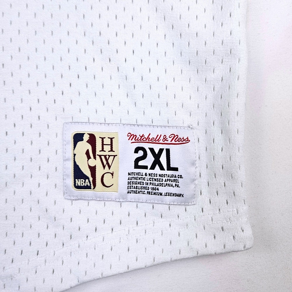 Mitchell & Ness Los Angeles Lakers 2000 NBA Finals Mesh Shirt White Mens 2XL - Picture 2 of 10